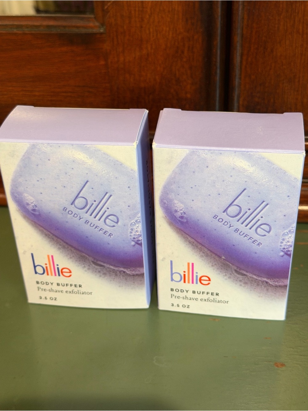 billie Body Buffer Pre-Shave Exfoliator — Lavender